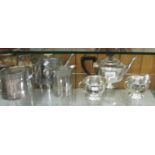 2 silver plate tea sets.