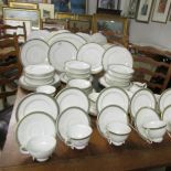 Approximately 75 pieces of Royal Doulton Clarendon pattern table ware.