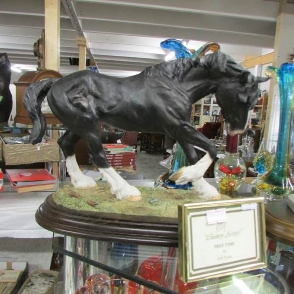 3 Country Artist's horse figures - Free Time, Suffolk Punch (boxed) and Free as the Wind (boxed). - Image 3 of 4