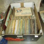 A box of albums of cards including cigarettes featuring Kensitas, Will's etc.