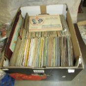 A box of albums of cards including cigarettes featuring Kensitas, Will's etc.