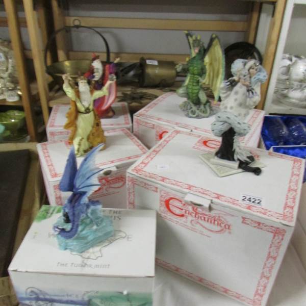 4 boxed Enchanted Figures including Infernus, Waxifrade etc.