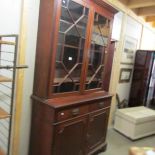 A Victorian astragal glazed 2 door bookcase.