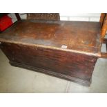 A Victorian pine linen box.