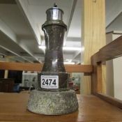 A 1930's Cornish serpentine lighthouse lighter.