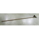 A 19th century brass long reach church candle snuffer / lighter.