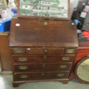 An oak bureau.