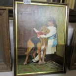 An original oil painting signed Gilbert Jeffries.