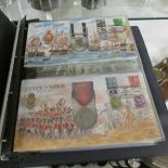 2 albums of Benham replica war medal first day covers.