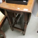 A large drop leaf table.