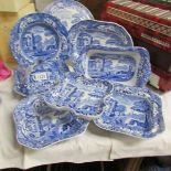 A mixed lot of Spode 'Italian' dishes and platters.