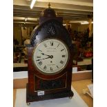 A mid to late 19th century single fusee bracket clock, maker A. J. Taylor, 21, Fetter Lane, London.