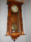 A Victorian wall clock.