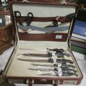 A cased set of Prima chef's knives.