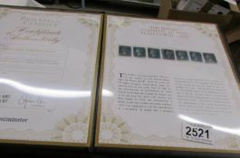 5 folders of philatelic classics with certification including complete 1858/59 2d plate collection.