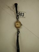 A Timex retro style ladies wrist watch in working order.