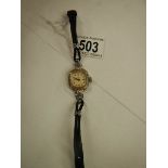 A Timex retro style ladies wrist watch in working order.