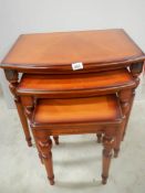 A good clean nest of 3 mahogany tables.