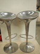 A pair of bar stools - Bombo design Stefano Giovannoni 'MAGIS' made in Italy.