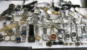 Approximately 40 assorted gent's wristwatches.