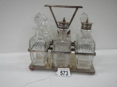 A good 6 bottle cruet in good condition.