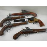 5 replica ornamental guns.