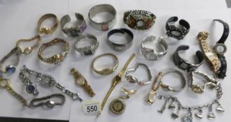 Approximately 30 assorted ladies wrist watches.