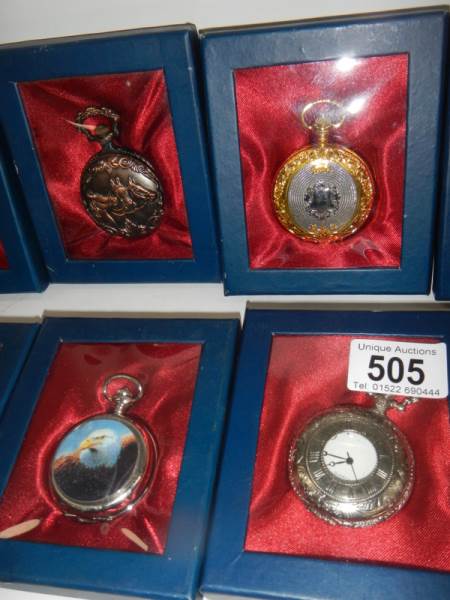 10 boxed contemporary pocket watches (all need batteries) - Image 5 of 5