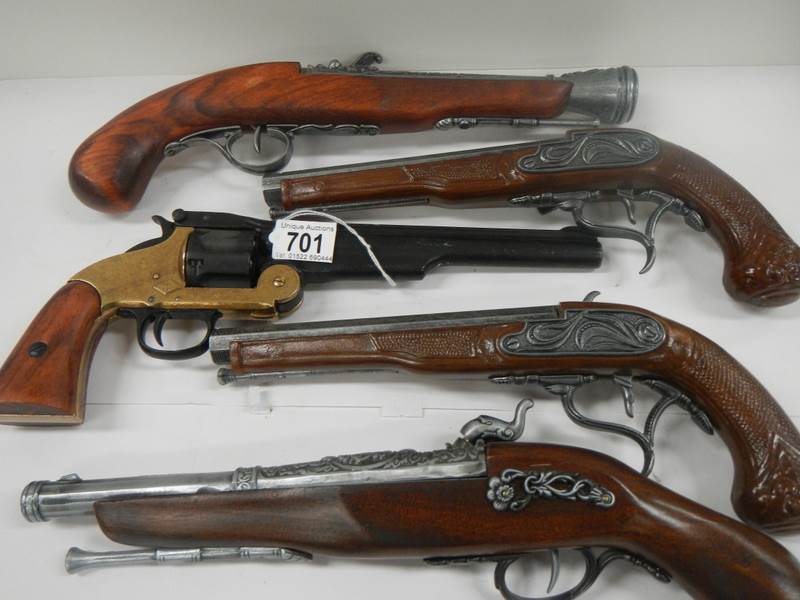 5 replica ornamental guns. - Image 5 of 6