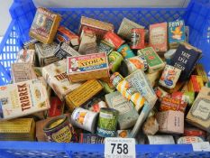 A large mixed lot of vintage packaging.