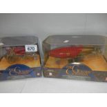 2 boxed Golden Compass models being Magisterium Carriage and Magisterium sky ferry.