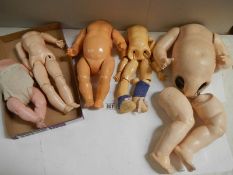 5 Vintage dolls bodies.