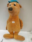 A 26" tall Yogi bear, in fair condition but need tidying.