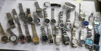 Approximately 30 assorted gent's wristwatches.