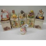 6 Beatrix Potter figurines.