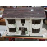 An old wooden dolls house,