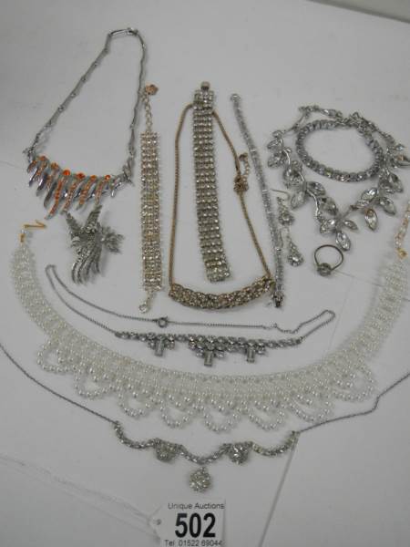 14 items of interesting jewellery including necklaces. - Bild 4 aus 8