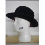A good quality Woodrow London bowler hat, approximate size 6 & 5/8".