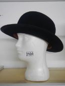 A good quality Woodrow London bowler hat, approximate size 6 & 5/8".