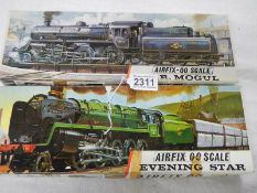 2 boxed Airfix engines being BR Mogul and Evening Star.