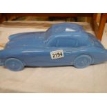 A large Dartmouth pottery model of an Austin Healey car, a/f.