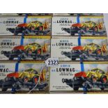 9 Airfix BR Lowmac 14 ton excavator load trucks.