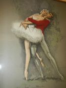 An elegant study of ballet dancers.