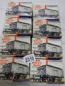 8 boxed Airfix mineral wagons.