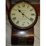 A drop dial ~Verge wall clock, J Brayley, LMS, Nottingham.