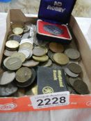A mixed lot of old coins.