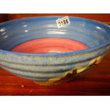 A Clarice Cliff Bizarre bowl, a/f.