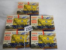 5 Airfix Presflo cement wagons.