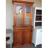 A Victorian mahogany 2 door bookcase.