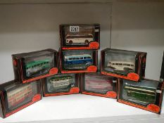 8 boxed 'EFE' die cast buses.